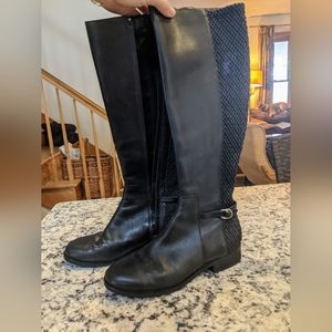 Cole Haan Tall Textured Leather Boots